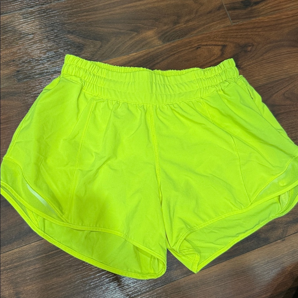 Lululemon Athletica Neon Lime Shorts